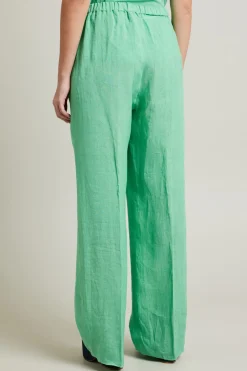 Pantaloni in lino - Verde