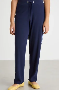 Pantaloni in maglia - Blu Azzurro Bianco