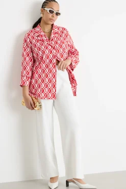 Pantaloni in maglia di viscosa - Bianco