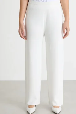 Pantaloni in maglia di viscosa - Bianco