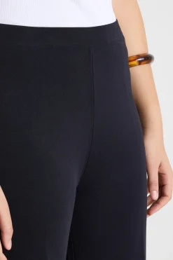 Pantaloni in maglia di viscosa - Nero