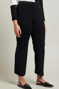 Pantaloni in maglia di viscosa - Nero