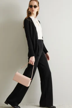 Pantaloni in maglia lurex - Nero