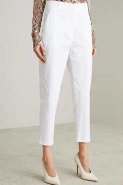 Pantaloni in misto cotone - Bianco