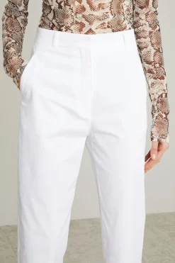 Pantaloni in misto cotone - Bianco