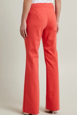 Pantaloni in misto cotone - Corallo