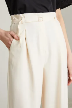 Pantaloni in piquet - Bianco