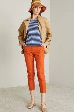 Pantaloni in popeline - Arancione