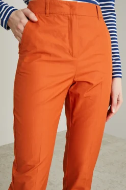 Pantaloni in popeline - Arancione