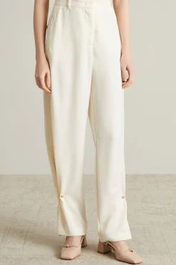 Pantaloni in raso - Bianco