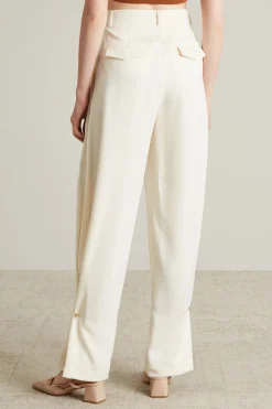 Pantaloni in raso - Bianco