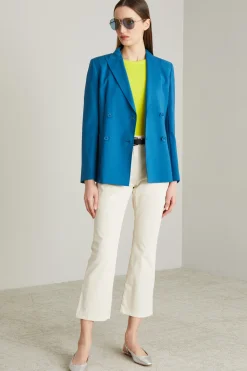 Pantaloni in raso di cotone - Bianco