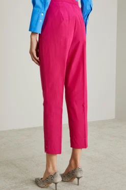 Pantaloni in taffetà - Rosa