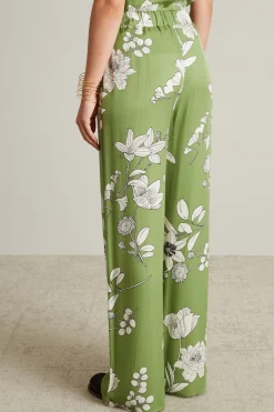 Pantaloni in twill - Verde