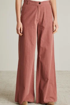Pantaloni in velluto a coste - Rosa Antico