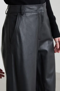 Pantaloni in vera nappa - Nero