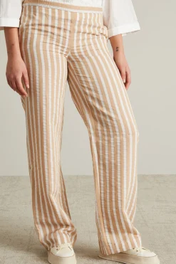Pantaloni jacquard - Beige Bianco