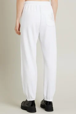 Pantaloni jogger con polsino - Bianco