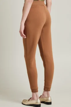 Pantaloni jogger con polsino - Cammello