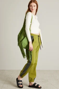Pantaloni jogger con polsino - Verde Pistacchio