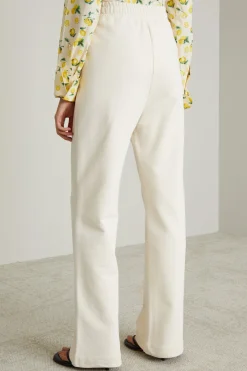 Pantaloni jogger in jersey - Avorio