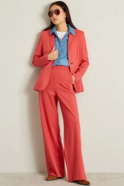 Pantaloni jogger in jersey - Corallo