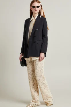 Pantaloni macramè - Beige