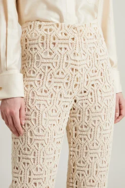 Pantaloni macramè - Beige