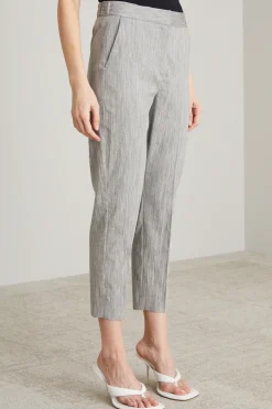 Pantaloni melange lamè - Grigio