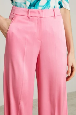 Pantaloni palazzo in enver satin - Rosa