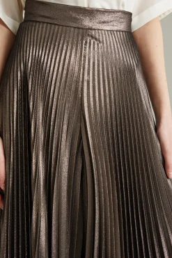 Pantaloni plissettati - Bronzo
