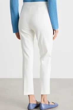 Pantaloni skinny fit in jersey - Bianco