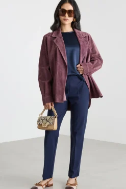 Pantaloni skinny fit in jersey - Blu