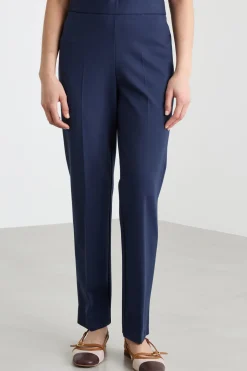 Pantaloni skinny fit in jersey - Blu