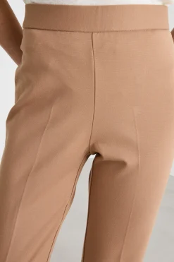 Pantaloni skinny fit in jersey - Cammello