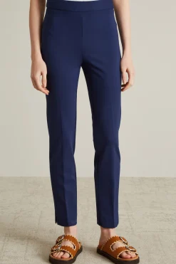 Pantaloni slim in jersey - Blu