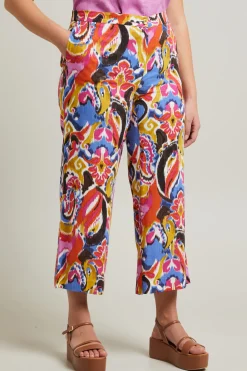 Pantaloni stampati - Rosa Giallo Blu