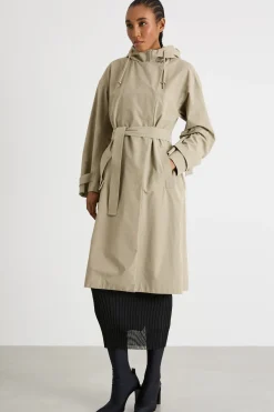 Parka in tela tecnica - Beige