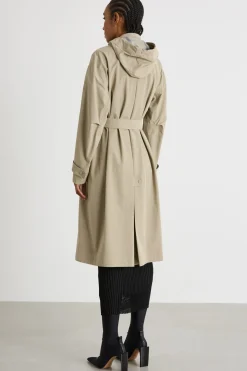 Parka in tela tecnica - Beige