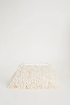 Pochette a frange - Bianco