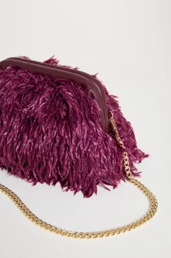 Pochette a frange - Bordeaux