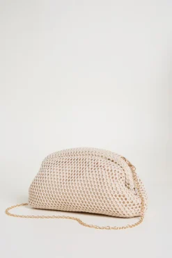 Pochette a rete - Beige