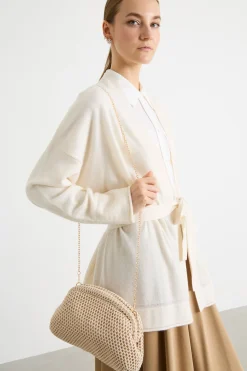 Pochette a rete - Beige