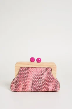 Pochette con boules - Rosa