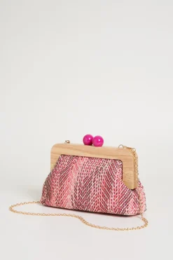 Pochette con boules - Rosa