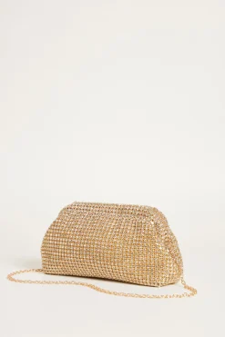 Pochette con strass - Oro