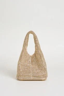 Pochette con strass - Oro