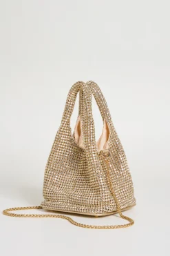 Pochette con strass - Oro