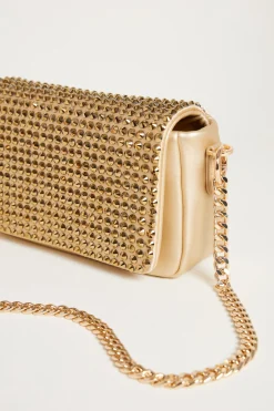 Pochette con strass - Oro