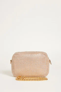 Pochette con strass - Oro